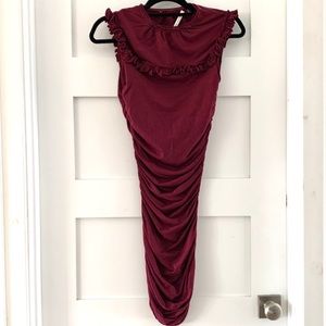 Susana Monaco wine colored dress/tunic XS